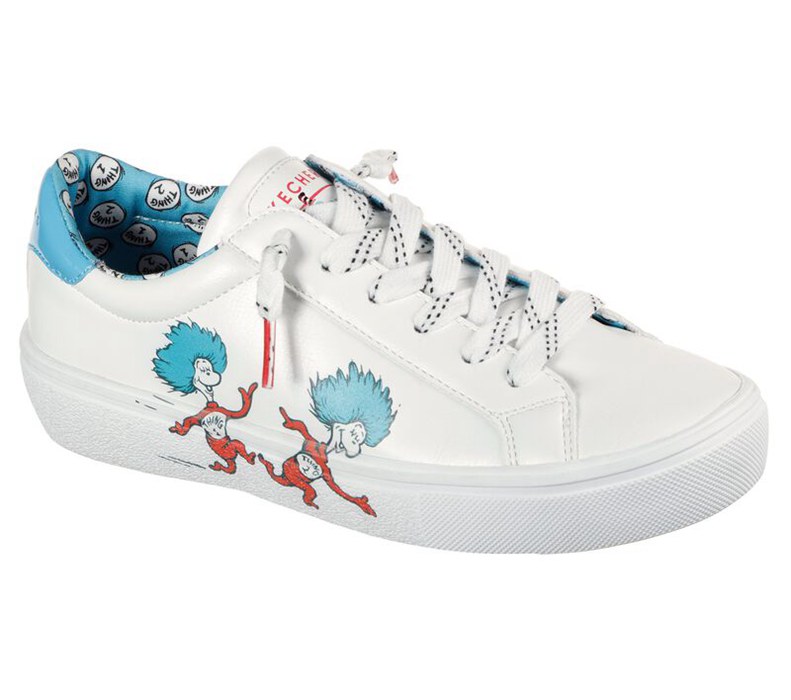 Skechers Dam Vita/Blå Slip On - Dr. Seuss: Goldie 2.0 - Two Things - Sverige (NGPSX-5697)